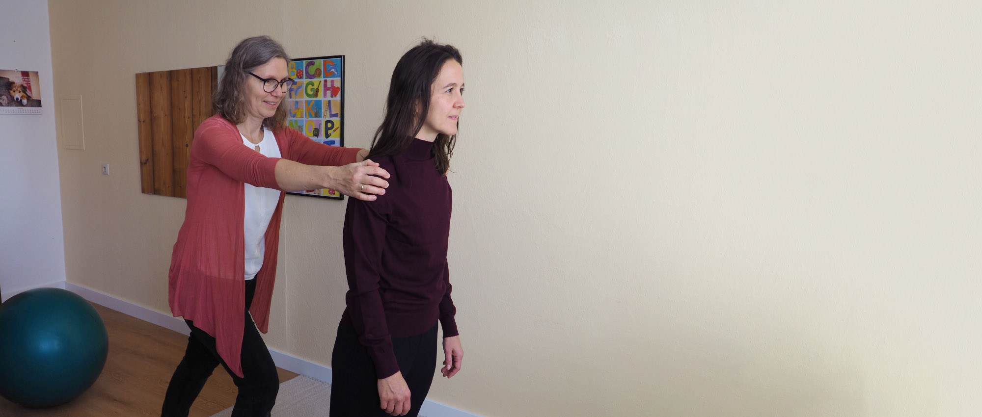 Tabea Lübeck während einer Therapie