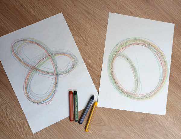 gezeichnete Atemübung